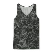 スキニッシュプリントVネックタンク SKINISH PRINT V-NECK TANK DA10303P ダークチャコール(DC) Lサイズ [フィットネス タンク レディース]