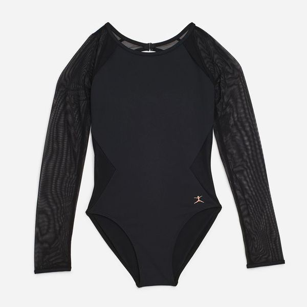 ガールズレオタード GIRLS LEOTARD DAJ010102 リッチブラック(HK) Sサイズ [フィットネス カットソー ガールズ]