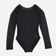 ガールズレオタード GIRLS LEOTARD DAJ010102 リッチブラック(HK) Sサイズ [フィットネス カットソー ガールズ]
