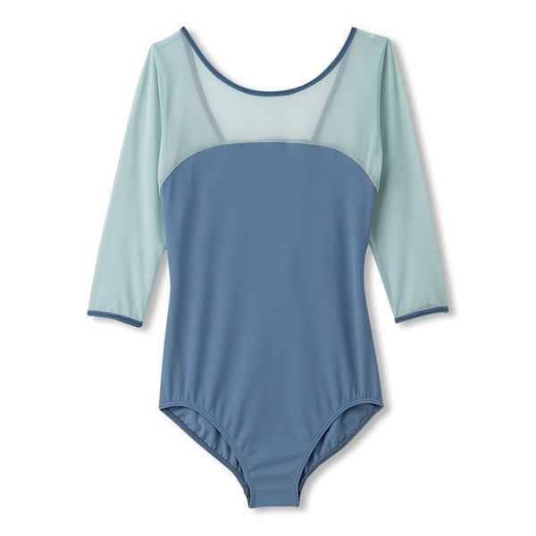 ダンスキン プレミアムレオタード DANSKIN PREMIUM LEOTARD DA10300 スモークブルー(KE) Lサイズ [フィットネス カットソー レディース]