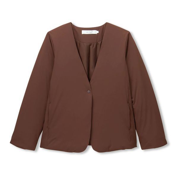 WRストレッチダウンジャケット WR STRETCH DOWN JACKET DMF30309 ウォルナット(WT) サイズ3 [フィットネス ジャケット レディース]