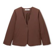 WRストレッチダウンジャケット WR STRETCH DOWN JACKET DMF30309 ウォルナット(WT) サイズ4 [フィットネス ジャケット レディース]