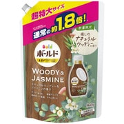 限定 ボールドジェル 癒しのナチュラルウッディ-＆ジャスミンの香り 詰替 超特大サイズ 940g [液体洗剤]