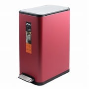 JH-8866-30L-RD [ゴミ箱 YUEYA 両開き ウイングオープン ペダル ステンレス 30L レッド]