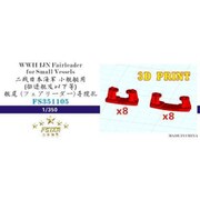 FSM351105 WWII 日本海軍 小型艦船用（駆逐艦以下） 艦尾 フェアリーダー （2サイズ 各8個入り） （3Dプリンター製） [1/700 ディティールアプパーツ]