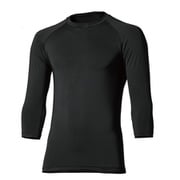 JW-629BK-L [BODY TOUGHNESSシリーズ 冷感・消臭パワーストレッチ7分袖クルーネック ブラック サイズ：L]