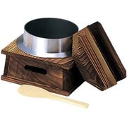 フッ素釜めしハカマセット 1合用(木蓋・フッ素釜飯・台・しゃもじ) 33064