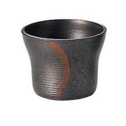ひえーる陶器風冷酒盃（黒柿釉） 70151