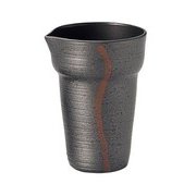 ひえーる陶器風冷酒器（黒柿釉） 70150