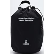 VIROBLOCK RECYCLED NYLON 70D RIP ECO BAG 112005-10 ブラック [アウトドア エコバッグ]