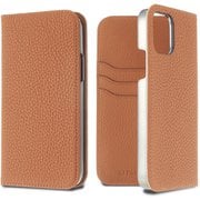 LPSCGLDFLIP2061 [iPhone 12/iPhone 12 Pro 用 German Shrunken Calf Folio Case Gold]