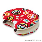 しましまぐるぐる ベビーチェアクッション（ブルー）