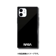 NASA-12BK [iPhone 12 mini スクエアガラスケース NASA ブラック]