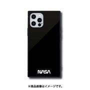 NASA-13BK [iPhone 12/12 Pro スクエアガラスケース NASA ブラック]