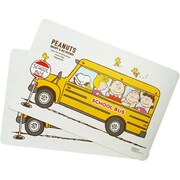 ピーナッツ ランチョンマット 2枚セット スヌーピー（スクールバス） 605231