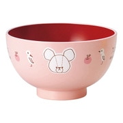 くまのがっこう 塗汁椀 M ピンク 799137