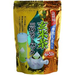 寿老園 抹茶入り玄米茶三角ティーパック 4g×50袋
