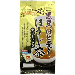 寿老園 黒豆、はと麦入りほうじ茶ティーパック 5g×20袋 [期限切迫商品（賞味期限：2025年11月10日）]