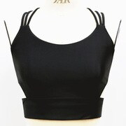 ミディアムトップ RW-L011T ブラック Sサイズ [フィットネス ヨガ シャツ レディース]