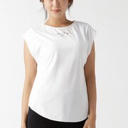 Tシャツ GA-C642TS ホワイト Lサイズ [ヨガ シャツ レディース]