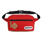 12469569 [OUTDOOR PRODUCTS クラシック ボディバッグ 斜め掛け 肩掛け ウエストバッグ RED]