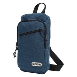 22419777 [OUTDOOR PRODUCTS ヘザーテクス ストリームライン ボディバッグ タテ型 斜め掛け 肩掛け H/NAVY]