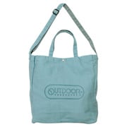 22425073 [OUTDOOR PRODUCTS ロゴプリント キャンバス＆ヘザー トートバッグ A4収納 BLUE(キャンバス)]