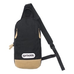 22429790 [OUTDOOR PRODUCTS クラシック ボディバッグ タテ型 斜め掛け 肩掛け BLACK]