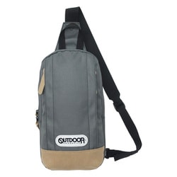 22429790 [OUTDOOR PRODUCTS クラシック ボディバッグ タテ型 斜め掛け 肩掛け GRAY]
