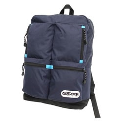22429792 [OUTDOOR PRODUCTS フォークオーターズ デイパック リュック 大容量 A4収納 PC収納 NAVY]