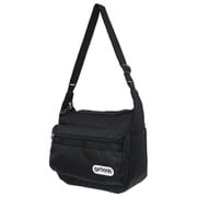 22439830 [OUTDOOR PRODUCTS ヘザーテクス マルチポケット ショルダーバッグ 大容量 斜め掛け 肩掛け BLACK]