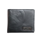 OUTDOOR PRODUCTS マークエンボス メタルプレート 二つ折財布 BLACK 22449894