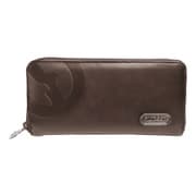 OUTDOOR PRODUCTS マークエンボス メタルプレート 長財布 ラウンドジップ D.BROWN 22449895
