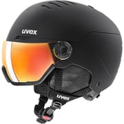 wanted visor 56.6.262.1005 ブラックマット(レッドミラー/レーザーゴールドライト) 54-58cm [スキー スノーボード ヘルメット]