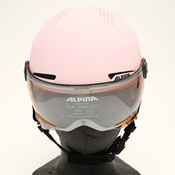 ALPINA ピンク ヘルメット ミラー付き ALPINA(アルピナ)2023-2024NEWモデルのヘルメット・ゴーグル
