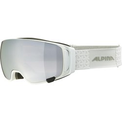 ALPINA DOUBLE JACK MAG Q A7282012 ホワイト(ベースレンス：クアトロフレックス、MAG レンズ：ブラックミラー ) [スキーゴーグル 眼鏡対応]