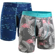 2U012B.215.M [Swing Shift Boxer 6 FISH SCHOOL/FLAMINGO]