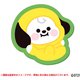 BT21 もこもこ刺繍バッジ CHIMMY [キャラクターグッズ]