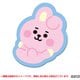 BT21 もこもこ刺繍バッジ COOKY [キャラクターグッズ]