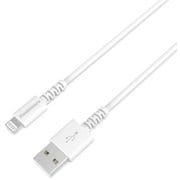 USB Type-A to Lightningケーブル 充電&同期 高耐久 MFi認証 50cm ホワイト KL-112