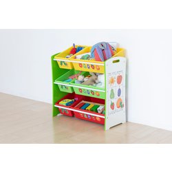 日本育児 おかたづけ大好き キッズ収納ラック美品トナカイつの こどもと暮らしオリジナル Milk お片付けラック | こどもと暮らし