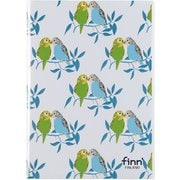 ポケット付高透明カバーノート フィダッシュ パックンカバーノート セキセイインコ FINN-7653