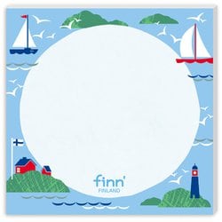 フィンランドモチーフ ふせんメモ フィンダッシュ  ヨット 30枚入り FINN-7883