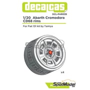 DCL-PAR039 1/20 レジン製ディティールアップパーツ アバルト クロモドラ CD68 ホイールセット [プラモデル用パーツ]