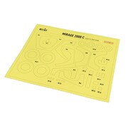 RSKM32-0005 1/32 ディティールアップパーツ ミラージュ 2000C 塗装マスクシール （キティホーク用） [プラモデル用品]