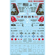 CD72118 1/72 エアクラフト用デカール アメリカ海兵隊 CV-22/MV-22 オスプレイ [プラモデル用品]