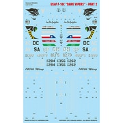 CD72120 1/72 エアクラフト用デカール アメリカ F-16C ダークバイパーズ パート2 デカール [プラモデル用品]