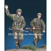 AM35289 1/35 レジン製ミリタリーフィギュア WW II ドイツ 武装SS擲弾兵 1944 2体セット [組立式プラスチックモデル]
