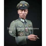 AMB005 1/16 レジン製ミリタリーフィギュア WW II ドイツ グロスドイッチュラント師団 大尉胸像 [組立式プラスチックモデル]