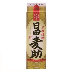 25°日田麦助 パック 麦 25度 1800ml [焼酎]